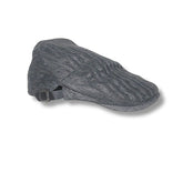 CHARCOAL WOOL FLAT WINTER CAP